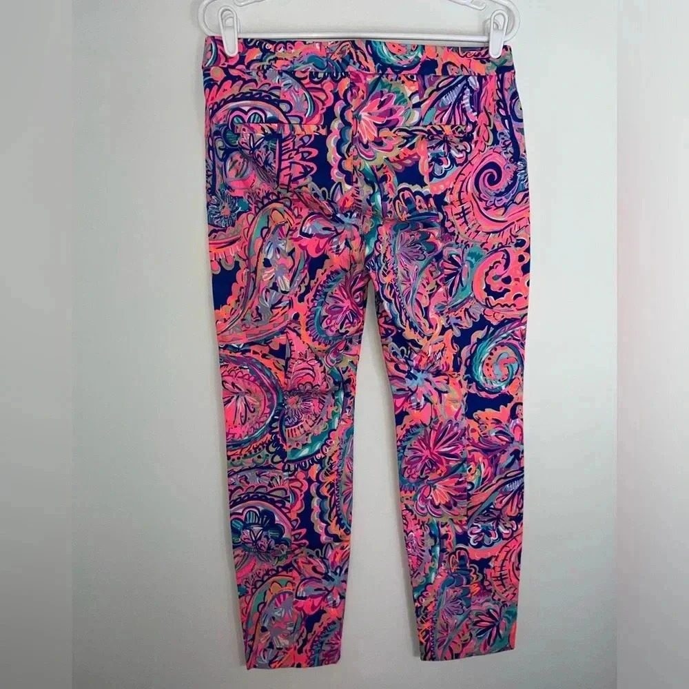 Lilly Pulitzer - Blue & Pink Textured Paisley Print - Picture 12 of 12